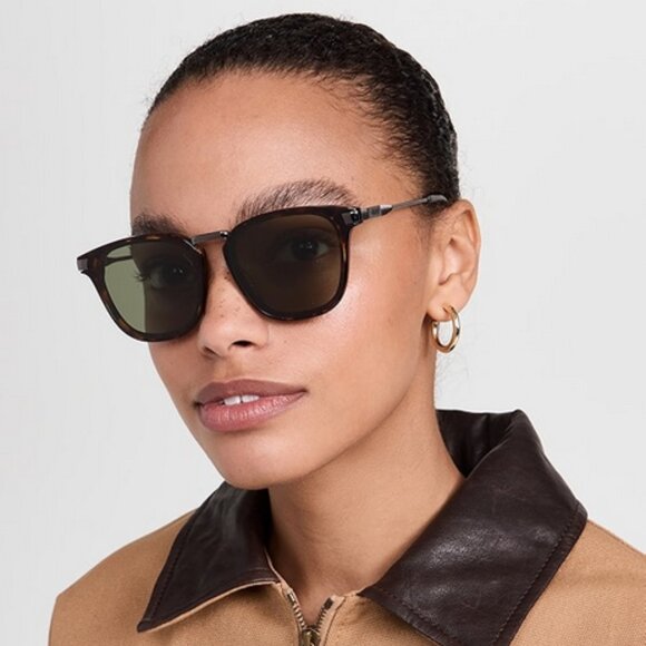 Quay Australia Jackpot Remixed Tortoise Frame Polarized Green Lens Sunglasses - Picture 6 of 16